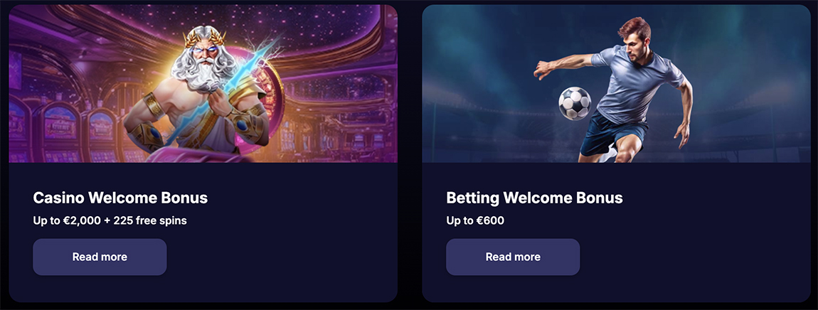 Welkomstbonussen voor casino en sportweddenschappen